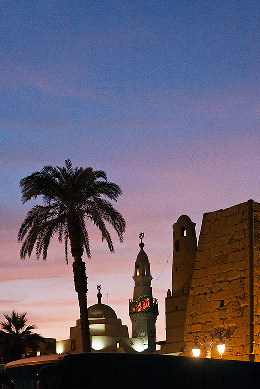 Mosque and Luxor Temple