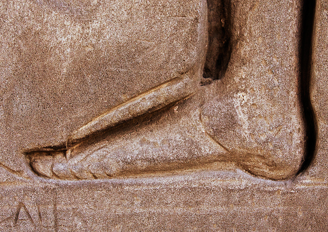 Ramesseum Foot with Graffitti