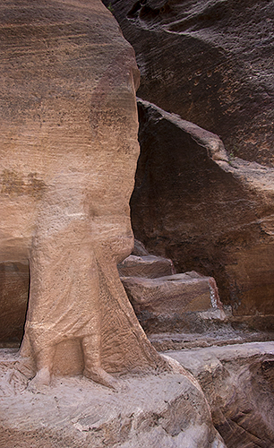 Stairway with Sculpture of Female Figure 1