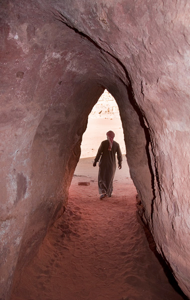 Juma in Lawrence's cave