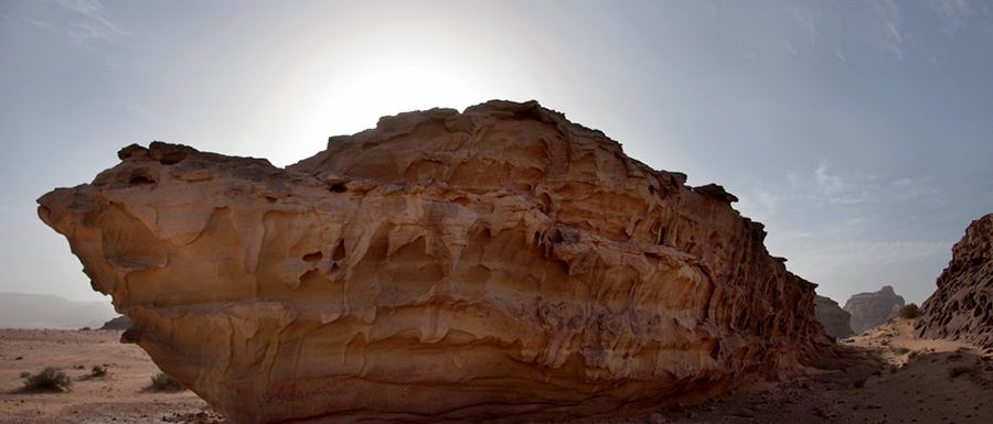 So hot the rocks appear to melt