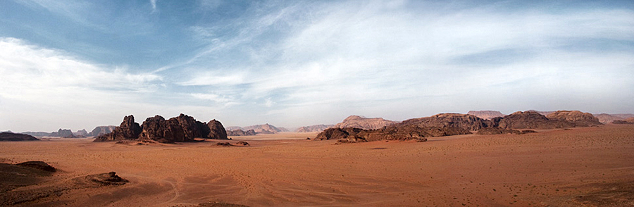 Panorama-Afternoon dust storm